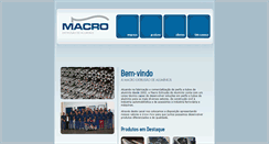 Desktop Screenshot of macroaluminio.com.br